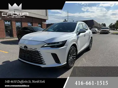 2024 LEXXUS RX 350 AWD LUXURY PACKAGE, WHITE ON BLACK INTERIOR, LOADED WITH 10 MULTIMEDIA INFOTAINME...