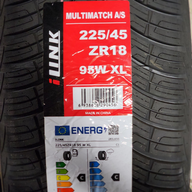 BRAND NEW! 225/45ZR18 - ALL WEATHER TIRES - ILINK MULTIMATCH! in Tires & Rims in Grande Prairie - Image 3