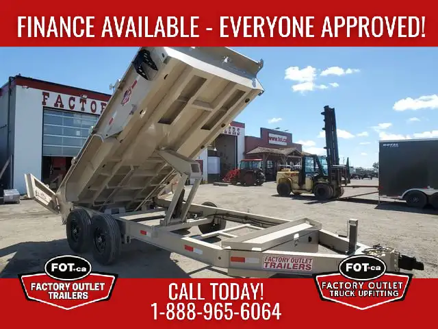 2026 FACTORY OUTLET TRAILERS 7X14ft HD Dump Trailer in Cargo & Utility Trailers in Calgary - Image 2