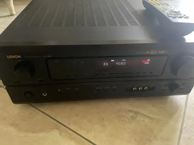 Denon AVR-1803 A/V receiver with Dolby Digital EX, DTS-ES, and P in Stereo Systems & Home Theatre in City of Toronto - Image 2