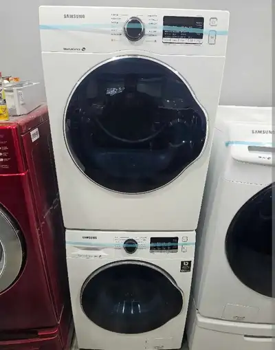 Apartment Size Samsung 24" White Frontload Stackable Washer Drye, View more