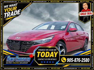 SMART, CLEAN, AND LOADED WITH THE FEATURES EVERYONE WANTS 2022 HYUNDAI ELANTRA TECH 2.0L - AUTO - FW...