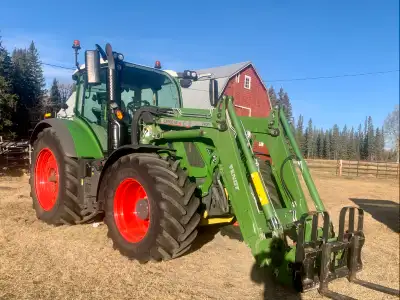 Package includes : 5X90 Self level loader with Grapple bucket Profi plus cab FendtONE controls with...