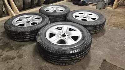 We are selling a four spare tires and wheels from a 2007 TOYOTA RAV4 . Wheels have some minor curb r...
