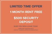1 Month Rent Free + $500 Security Deposit Move in this month and you may qualify for our incentive.... (image 3)