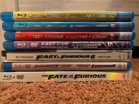 Fast and furious DVDs /blurays