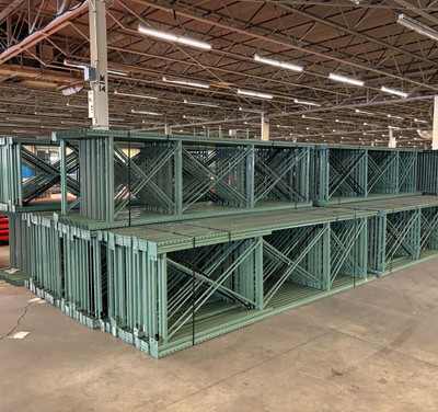 Huge Clearance Pallet Racking 15' H x 48" Frames and 8' Beams