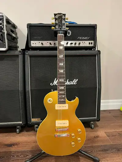1976 Gibson Les Paul Deluxe Gold Top Lollar P90's, View more