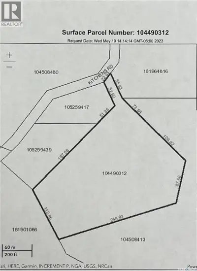 12.61 Acres of rolling land, with Saskatoon bushes, 365 feet water front off of Kitchen Road, in Val...