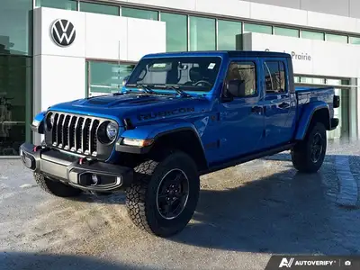 Conquer every landscape in this 2023 Jeep Gladiator Rubicon, gleaming in Hydro Blue Pearl. With only...