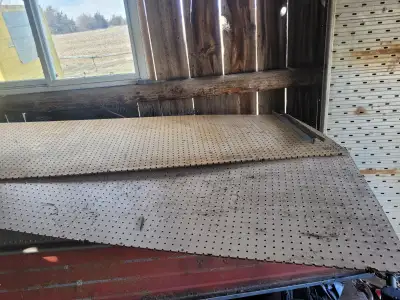 2 pieces  3ft x 8 ft peg board, View more