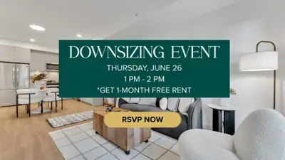 Downsizing Event: Thursday, June 26, 1 PM - 2 PM- Join an enlightening session on the freedom of dow...