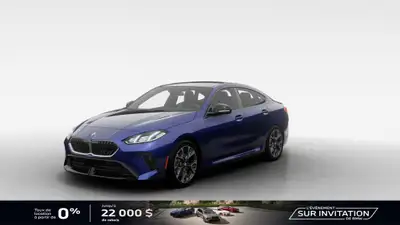 Découvrez la toute nouvelle BMW 228 xDrive Gran Coupé, habillée de la superbe peinture métallisée Bl...