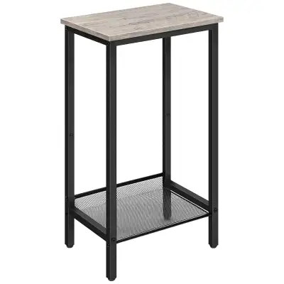 BRAND NEW - HOOBRO Set of 2 Tall Side Table, Industrial End Tele, View more