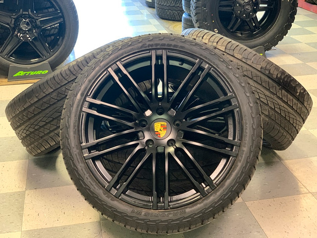 NEW BLACK 21" Porsche Cayenne Wheels & Tires | 295/35R21 Tires in Tires & Rims in Calgary - Image 3