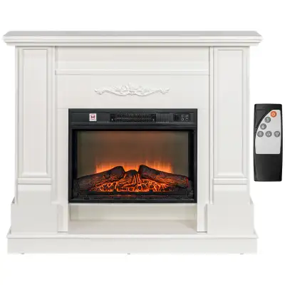 46" Electric Fireplace with Mantel and Shelf, 1400W Fireplace He, View more