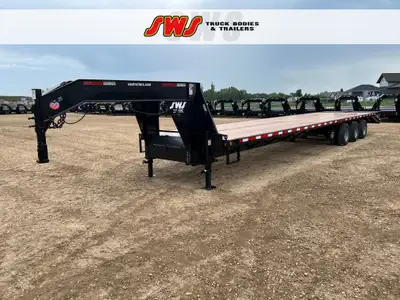 NEW 2026 SWS 8.5 x 40' Gooseneck Trailer Tri Dual Axle 3 x 10,000 lb Axles w/ Electric Brakes on all...