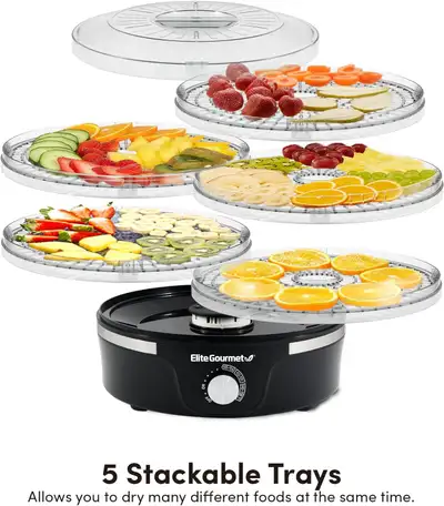 NEW ELITE GOURMET FOOD DEHYDRATOR 1016437, View more