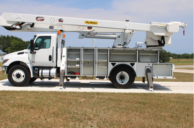 2024 International MV607 ETOMH55IH Bucket Truck MV607 Chassis 4x2 600 Miles Two Man Bucket Material...