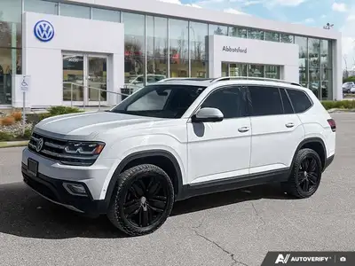 Step into the driver's seat of the 2018 Volkswagen Atlas Execline and envision seamless family adven...