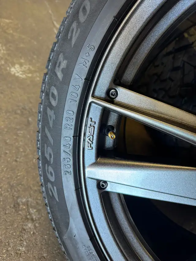 Four New 20″ 5X114.3 Tesla Fast EV01 w/ 265/40R20 Pirelli Winter in Tires & Rims in Oakville / Halton Region - Image 6