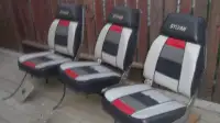 THREE NICE SYLVAN BOAT SEATS WITH MOUNTS