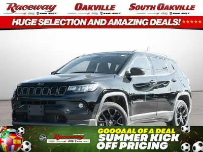 2025 JEEP COMPASS ALTITUDE 4X4 | NAVIGATION | HEATED SEATS | PREMIUM ALTITUDE PACKAGE Finished in sl...