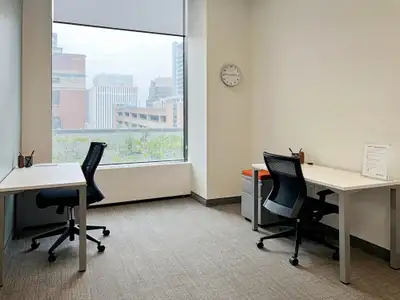 A fully customizable and perfectly sized workspace rental for two. BUILD YOUR BUSINESS IN THE HEART...