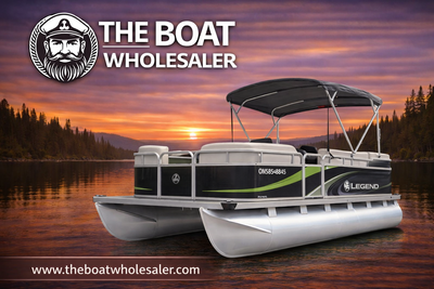 NEW ARRIVAL – 2017 LEGEND 17’ PONTOON – 30HP EFI – UNDER 100 HOURS – VERY CLEAN VINYL FLOOR • POWER...