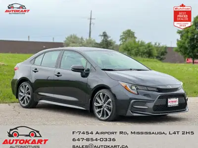 EXCEPTIONALLY CLEAN 2021 TOYOTA COROLLA SE UPGRADE ACCIDENT FREE | SUNROOF | HEATED SEATS | BACKUP C...