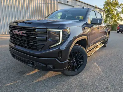 The 2026 GMC Sierra 1500 Elevation in a striking gray finish and rugged 44 drivetrain promises a rob...