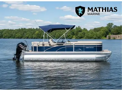 Bateau Ponton BENNINGTON 22 SLX 2015 Concessionnaire de bateaux et pontons neufs et d'occasion Mathi...