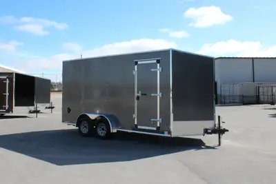 2025 HAULIN 7x16 Tandem Axle Enclosed Trailer with Ramp Door Financing Available From $80.28* (Bi-We...