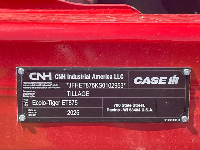 2025 CASE IH ECOLO TIGER 875 14 FOOT DISC RIPPER | Farming Equipment ...