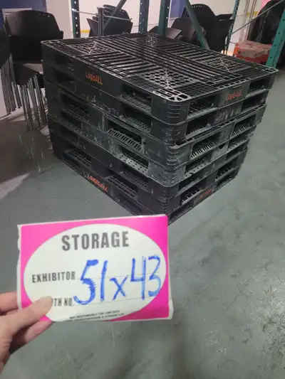 48x40 wood pallets stored indoors plastic 51x43!!!!!, View more