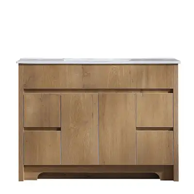 Meuble-Lavabo de Plancher 48po Chêne Givré w/ Comptoir Céramique, View more