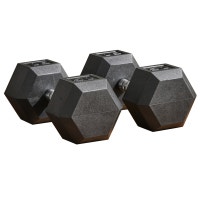 Soozier 2 x 50lbs Hex Dumbbell Set, Rubber Weights Exercise Fitn City of Toronto Toronto (GTA) Preview