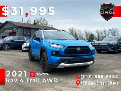 ADVENTURE. RELIABILITY. ALL-WEATHER CONFIDENCE! 2021 Toyota RAV4 Trail AWD Rugged Adventure SUV Exte...