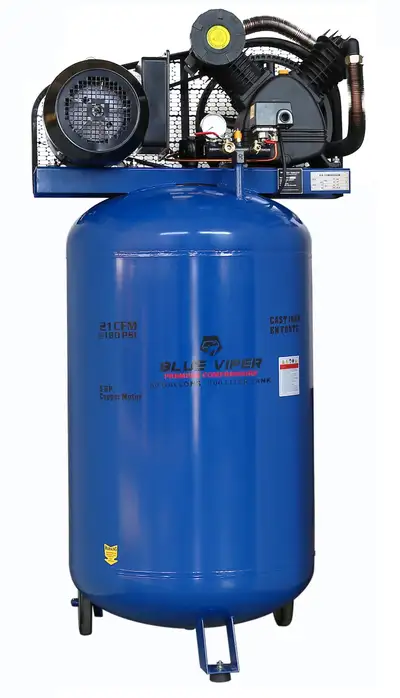 Heavy-Duty Electric Blue Viper Shop Air Compressors, View more