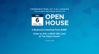 OPEN HOUSE EVENT: Saturday, December 6th from 11am - 3pm Broadstreet's Cornerstone at Callaghan offe... (image 1)