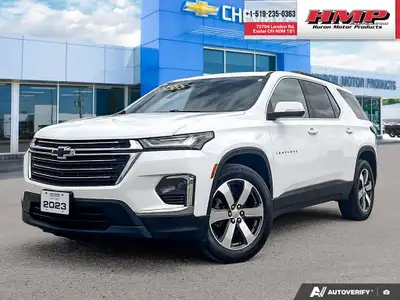 PRE-OWNED 2023 CHEVROLET TRAVERSE LT TRUE NORTH AWD IN SUMMIT WHITE! [1-Owner . This Traverse was or...