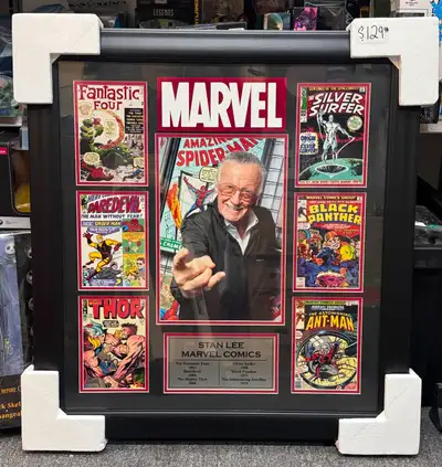 Stan Lee Marvel Comic Books Framed Memorabilia, View more