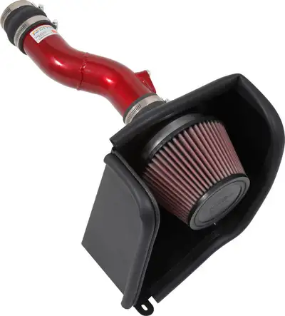 Gain a guaranteed increase in horsepower and torque with a K&N cold air intake system featuring a ma...
