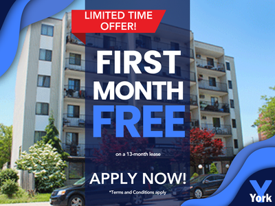 LIMITED TIME OFFER - VALID UNTIL FEBRUARY 2026 ONLY! FIRST MONTH RENT FREE on a 13 month lease! Term...