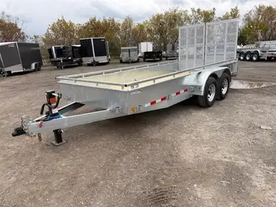 2026 Canada Trailers GALVANIZED UT 7x16-7K Tandem Axle Landscape trailer 7560lbs GVWR and 5000lbs lo...