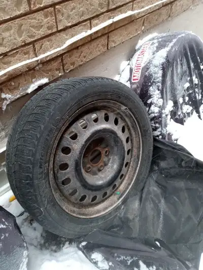 Selling A Set Of 4 Steel Rims With 225/50/R17 Michelin X-Ice Winter Tires. Tires May Have 1 More Sea...