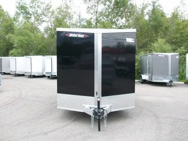 2025 Weberlane Aluminium 7' x 14' v-nose 2 essieux glissiere CON in Cargo & Utility Trailers in Laval / North Shore - Image 3