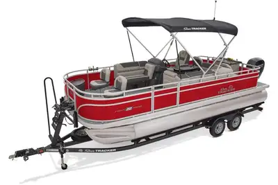 The All New Look 2026 Sun Tracker Fishin’ Barge 22 DLX - Best Pontoon Boat $78,995 -$5,000 [ Super S...