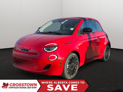 This 2025 FIAT 500E COUPE has the following options Cloth Bucket Seats W/Red Accents, Apple Carplay,...