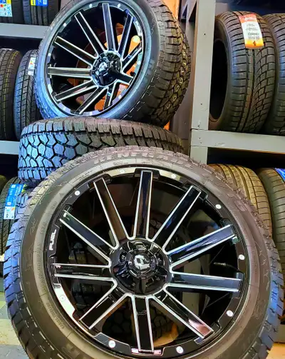 New set of (4) Ram tires & wheels Dodge 1500 wheels & tires (also fits) Tires 35x12.50R22 (35 1250 R...